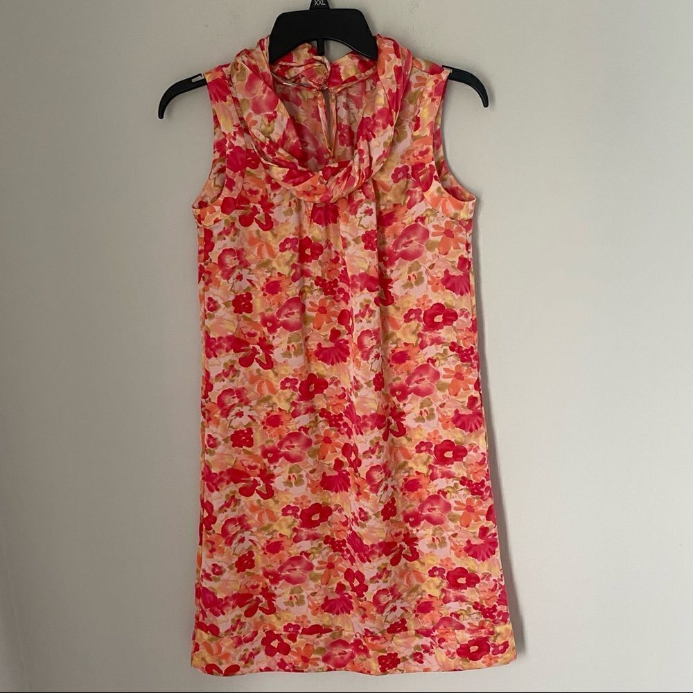 Talbots Women’s Scoop Neck Sleeveless Floral Slip Summer Dress